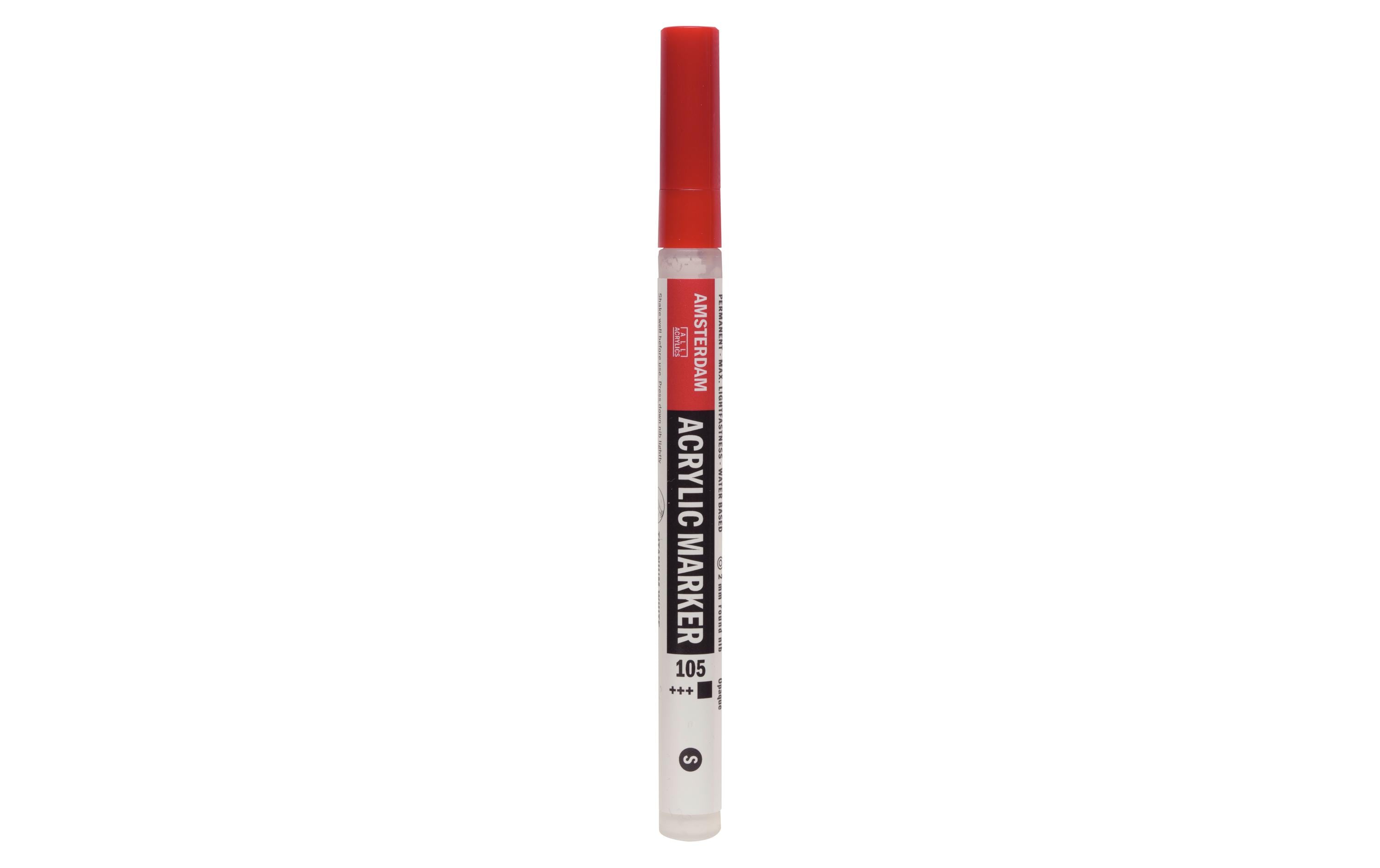 Acrylmarker S 105 Weiss DeckendSchnelltrocknender Acrylstift mit Lichtechtheit (+++)