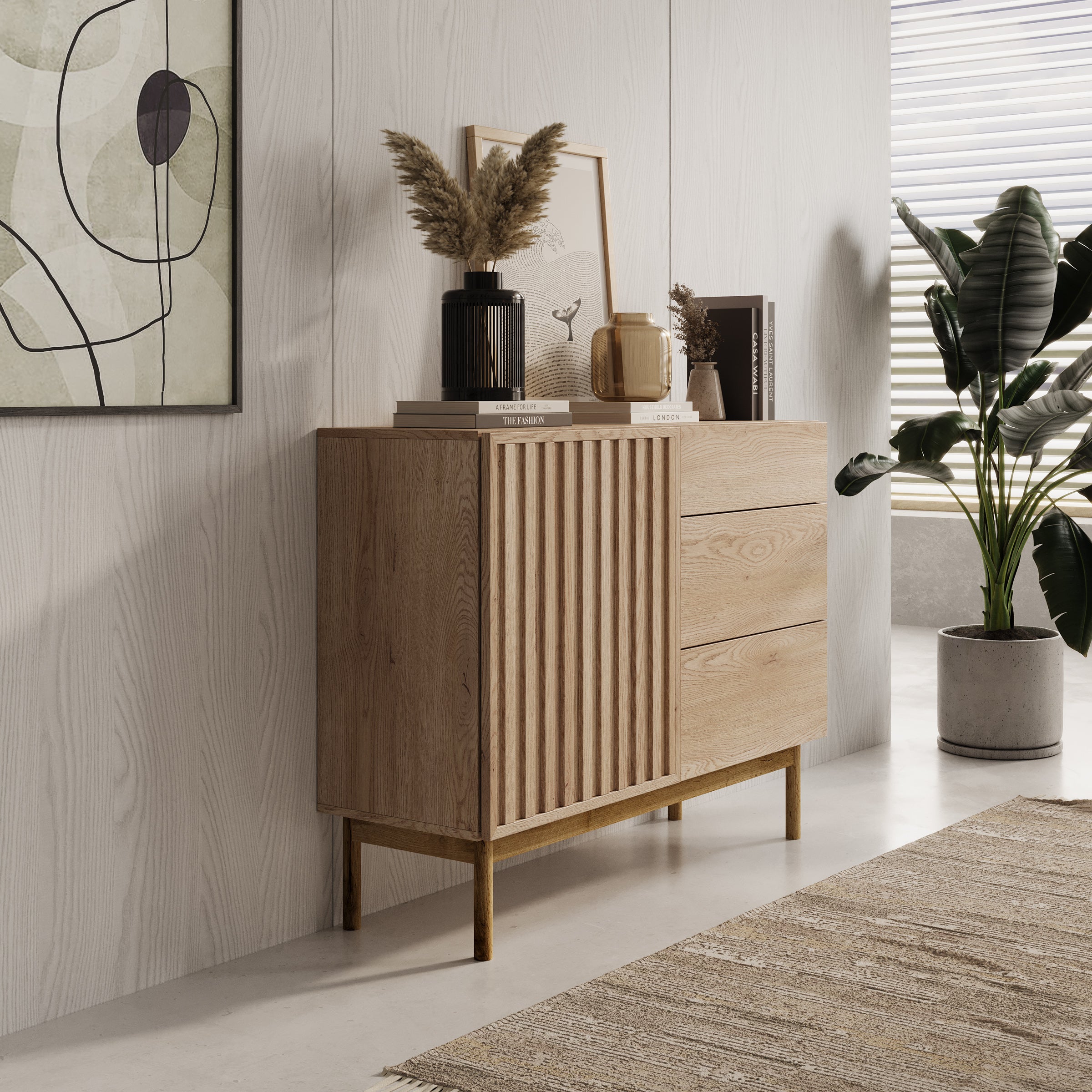 Storm 2 - Dressoir - Eiken - 106x37x84 cm
