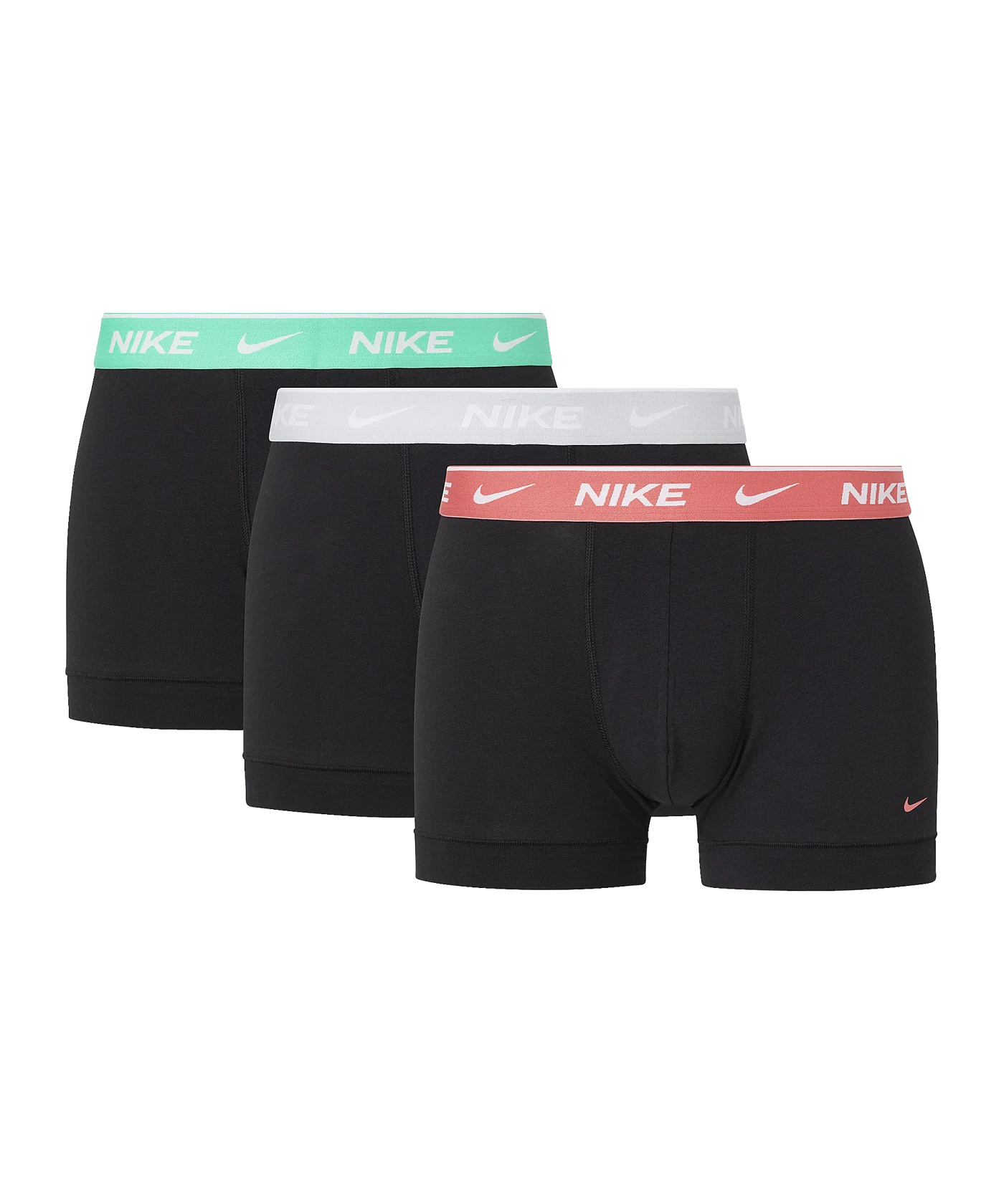 Nike Cotton Trunk Boxershort 3er Pack Schwarz FAN3