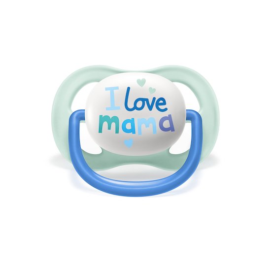 Lot 2 sucettes ultra air   I love mama et bateau        0-6 mois   de               Philips AVENT