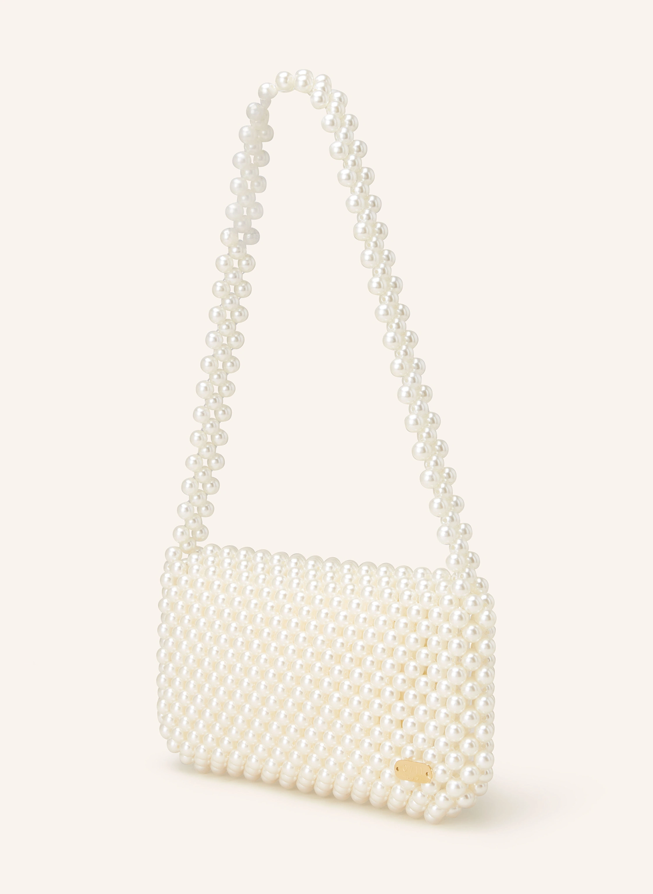 0711 TBILISI Schultertasche CLOVER mit Schmuckperlen