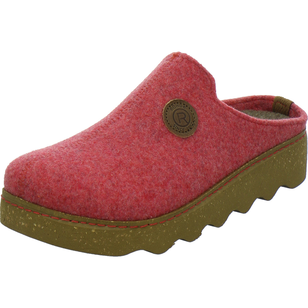 Rohde Hausschuhe Damen Damen Foggia Rot