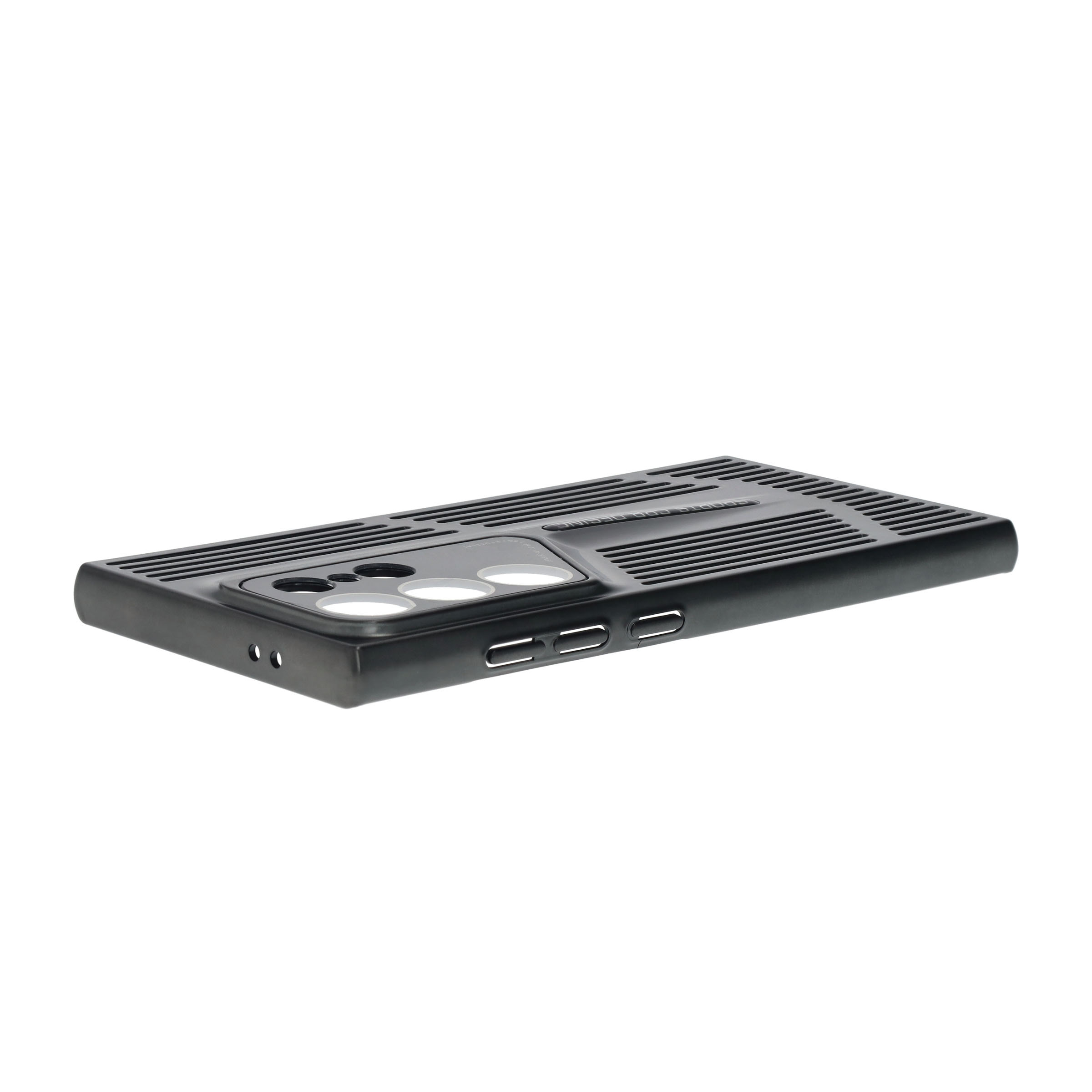 Samsung Galaxy S24 Ultra Hardcase Hülle mit Kameraglasschutz - Schwarz