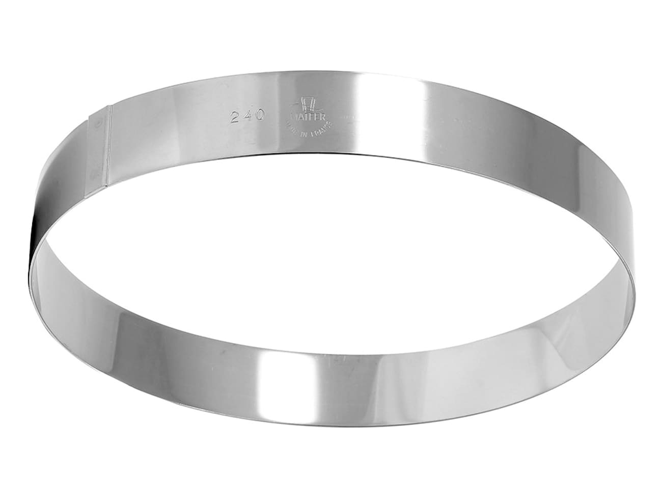 Cercle à entremets inox - ht 3,5 cm - Ø 24 cm - Matfer