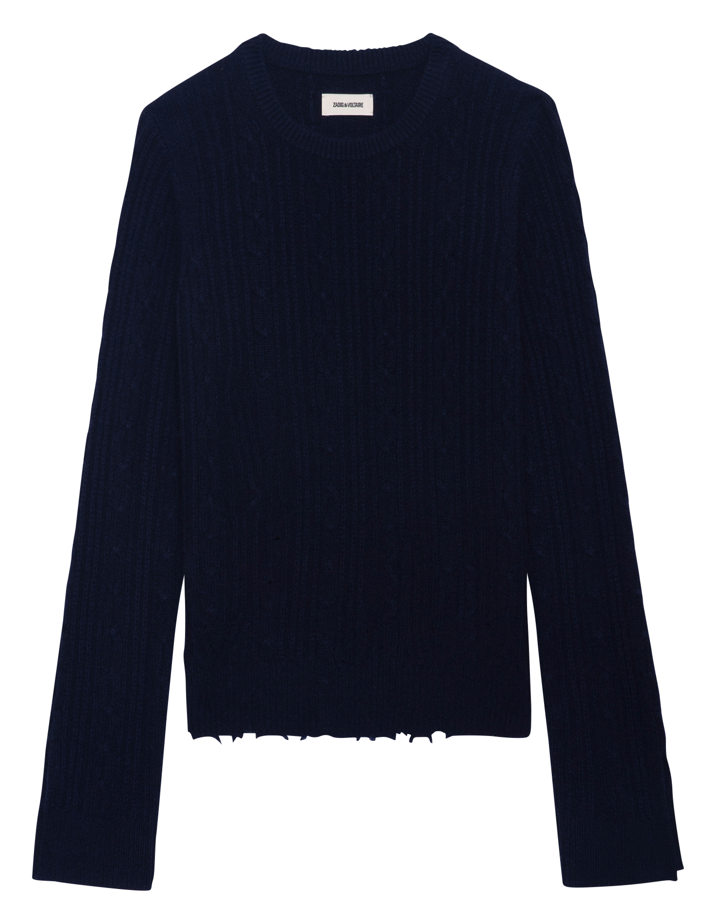 JONASSON - Pull ajouré en cachemire | Bleu
