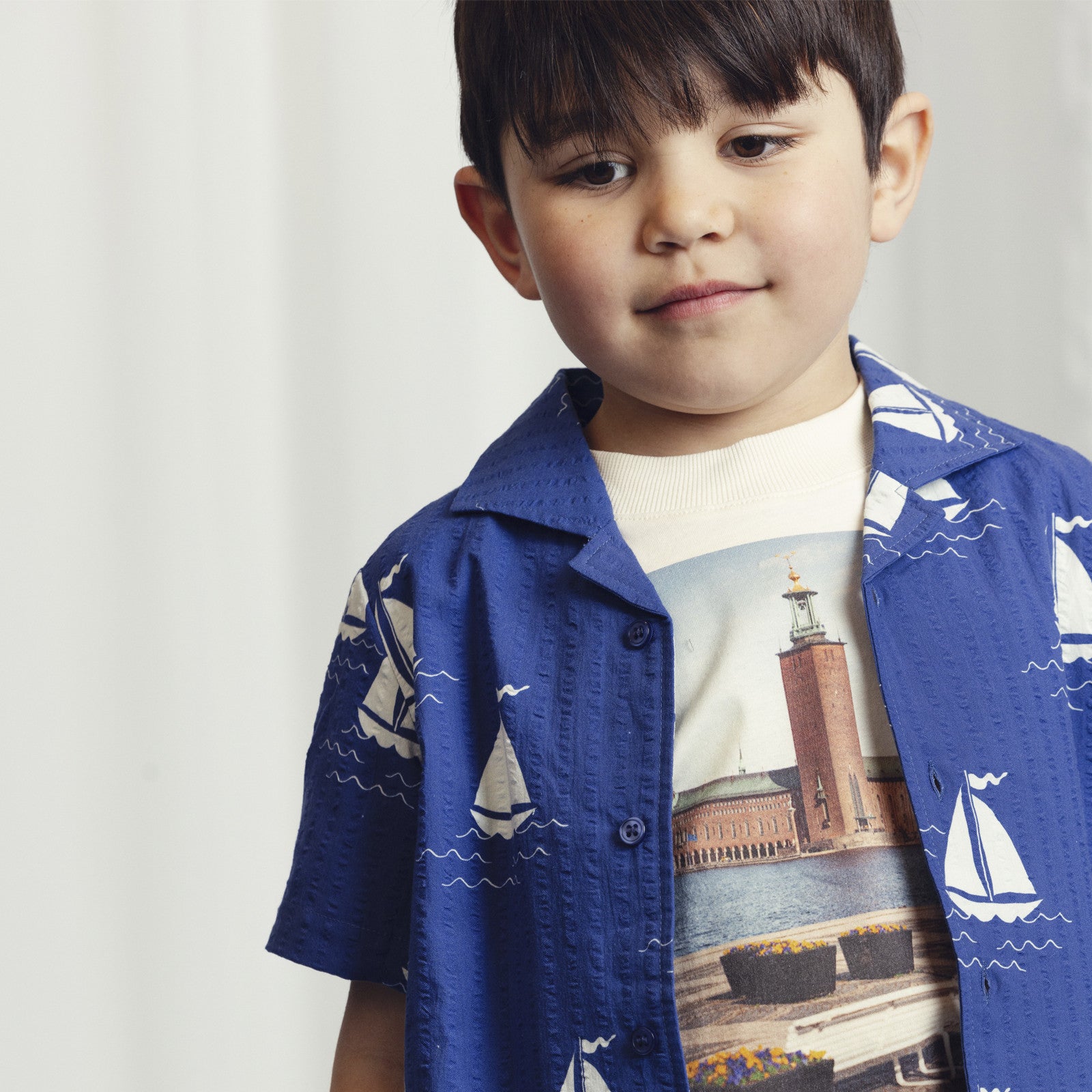 Hemd Sailing Boats Blue