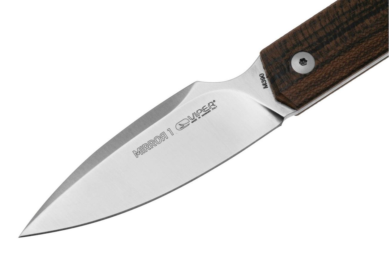 Viper Mirror 1 VT4058ZI Böhler M390, Zircote Wood, vaststaand mes