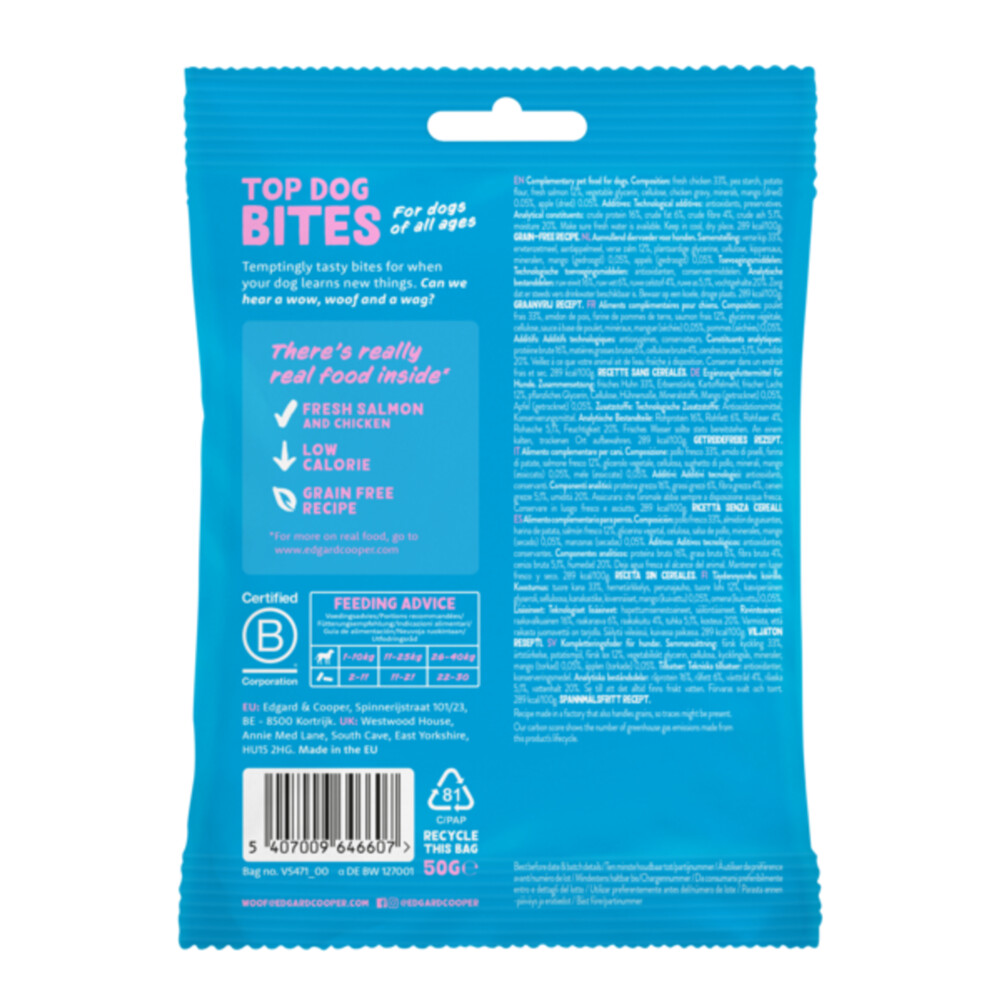 Edgard & Cooper Adult Bite LZalm & Kip50 gr
