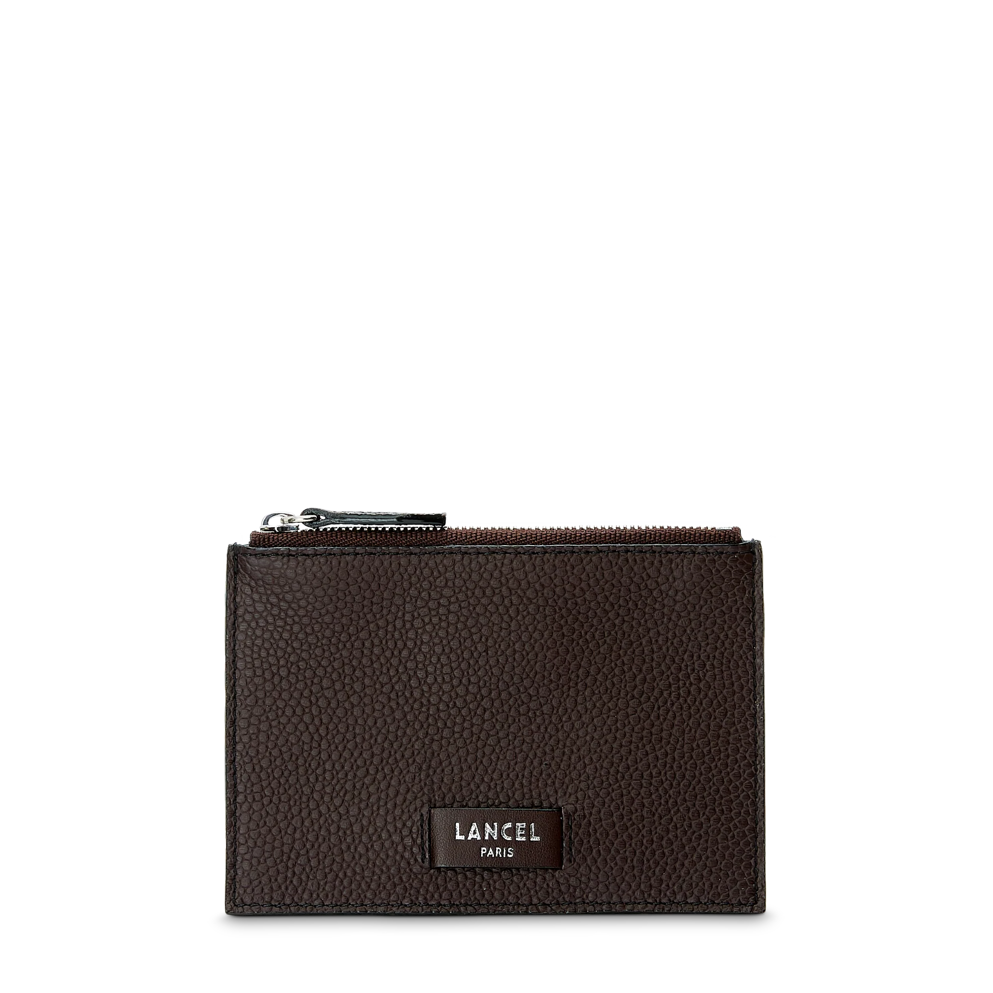 Porte-cartes zippé L Ninon de Lancel-Chocolat