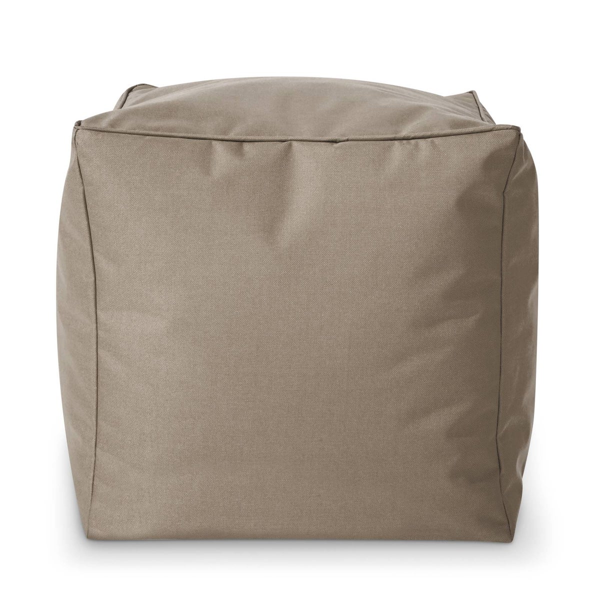 Green Bean Zitzakkruk 40x40x40cm met EPS-korrelvulling - Voetenbank, Voetkussen, Zitpoef voor Zitzakken - Vloerkussen voor Kinderen en Volwassenen - Voetsteun, Zitkussen, Kruk, Khaki