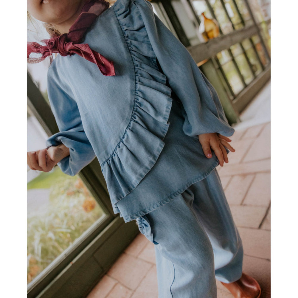 Køb Fliink Medium Denim Blue Helene Ls Bluse