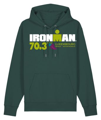Sweat à Capuche Ironman 70.3 Luxembourg Vert