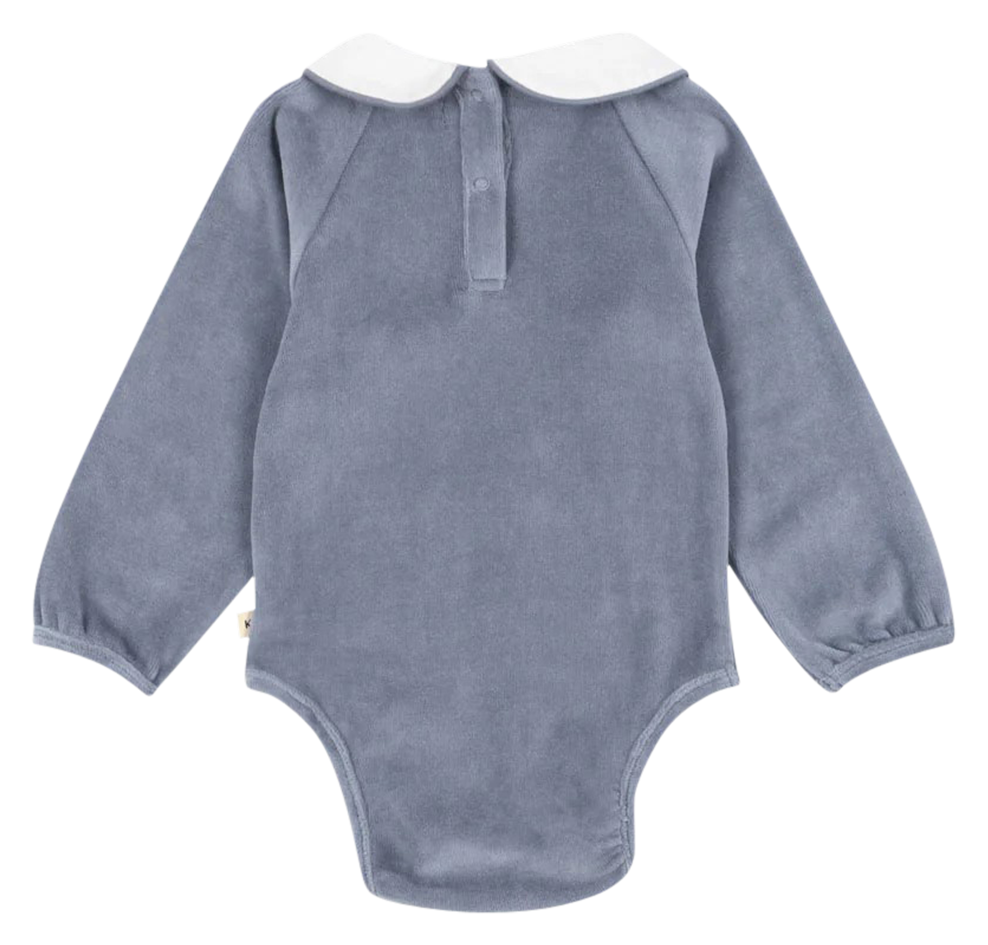 MIFFA - Body col rond en coton organique mélangé | Bleu
