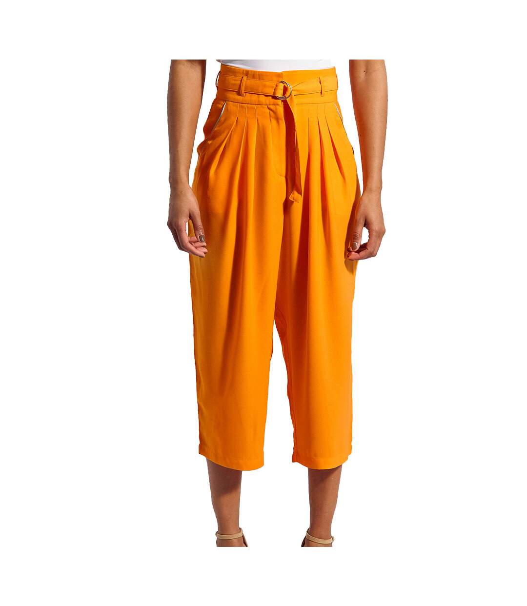 Pantacourt Orange Femme Kaporal Athea