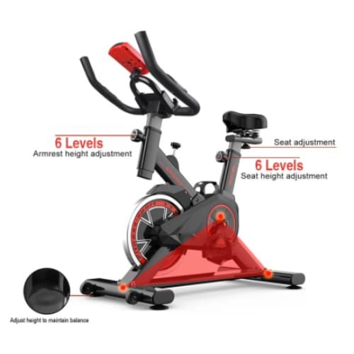 Sport-Knight® Heimtrainer Speed-Bike Fahrrad mit LCD-Monitor