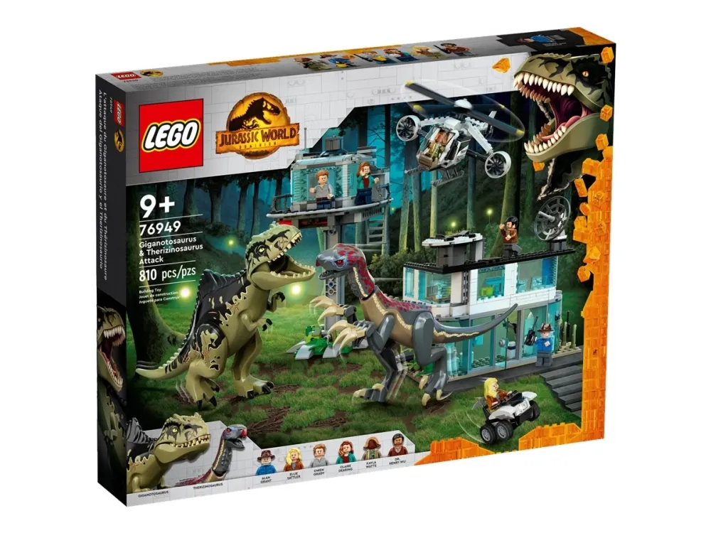 LEGO Jurassic World 76949 Giganotosaurus og therizinosaurus-angreb