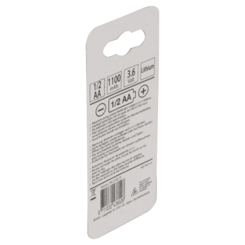 Batterij 1/2 AA Lithium 3.6V 1200mAh