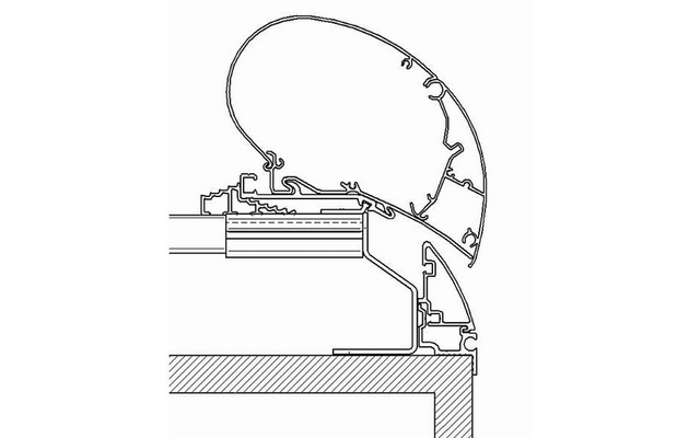 Thule Adapter Fendt Roof Brillant bis 450 cm für 6300 9200