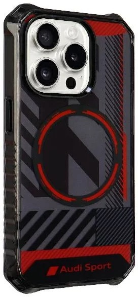 iPhone 15 Pro Max MagSafe Hardcase Hülle (AU-IMLMIP15PM-RSQ/D2-BK) - Schwarz
