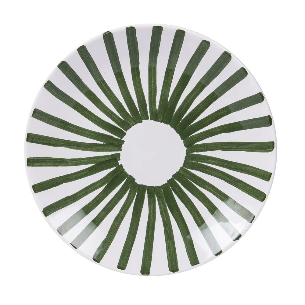 Assiette plate Santiago vert 26 cm (lot de 6) Table passion