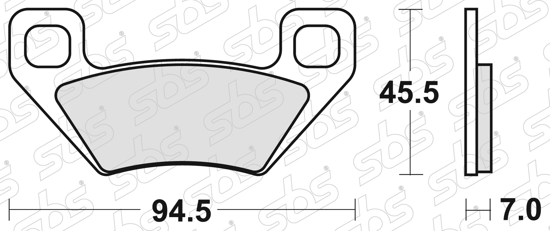 SBS - Plaquettes de frein 822 ATS