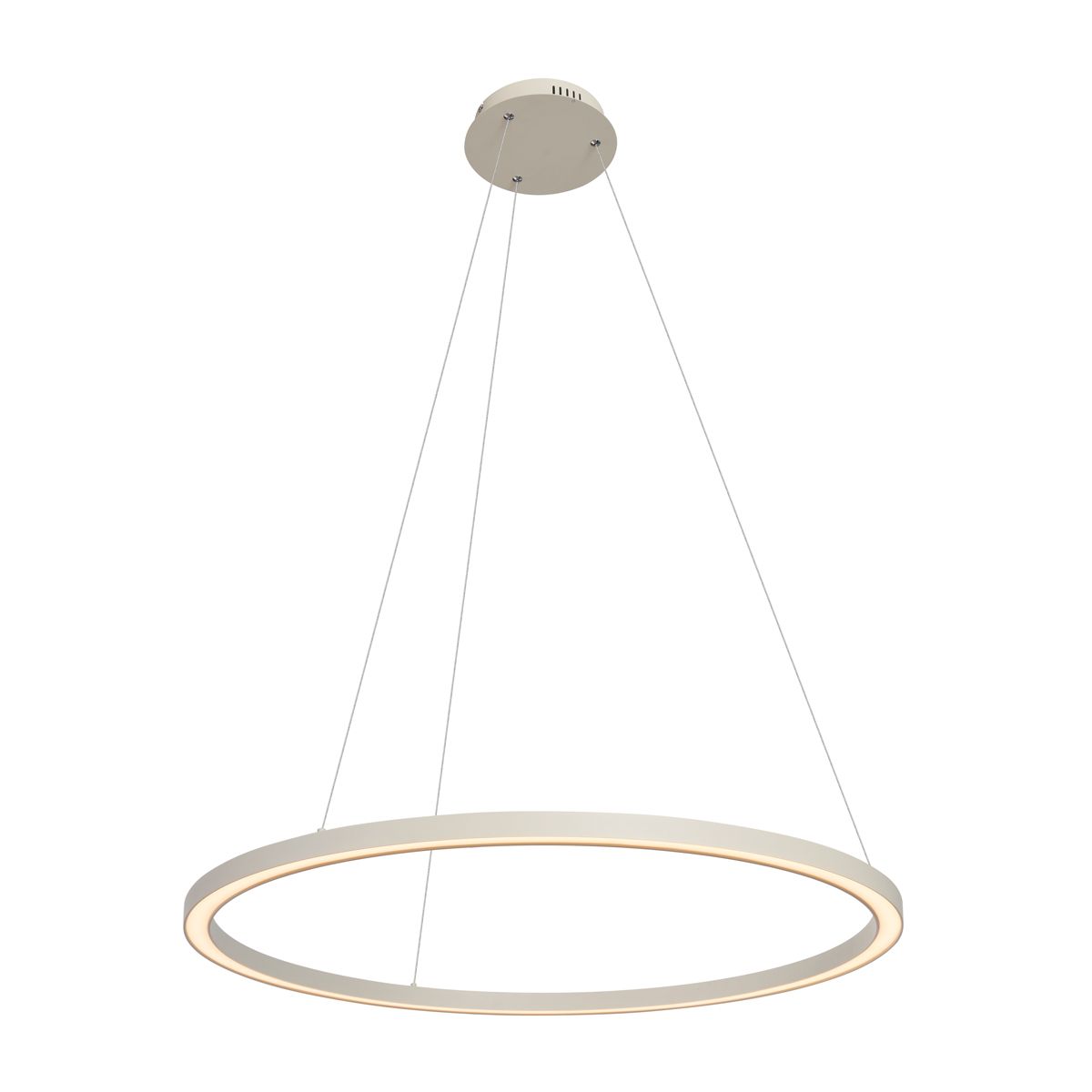 Design hanglamp beige 80cm incl. LED 3-staps dimbaar - Girello