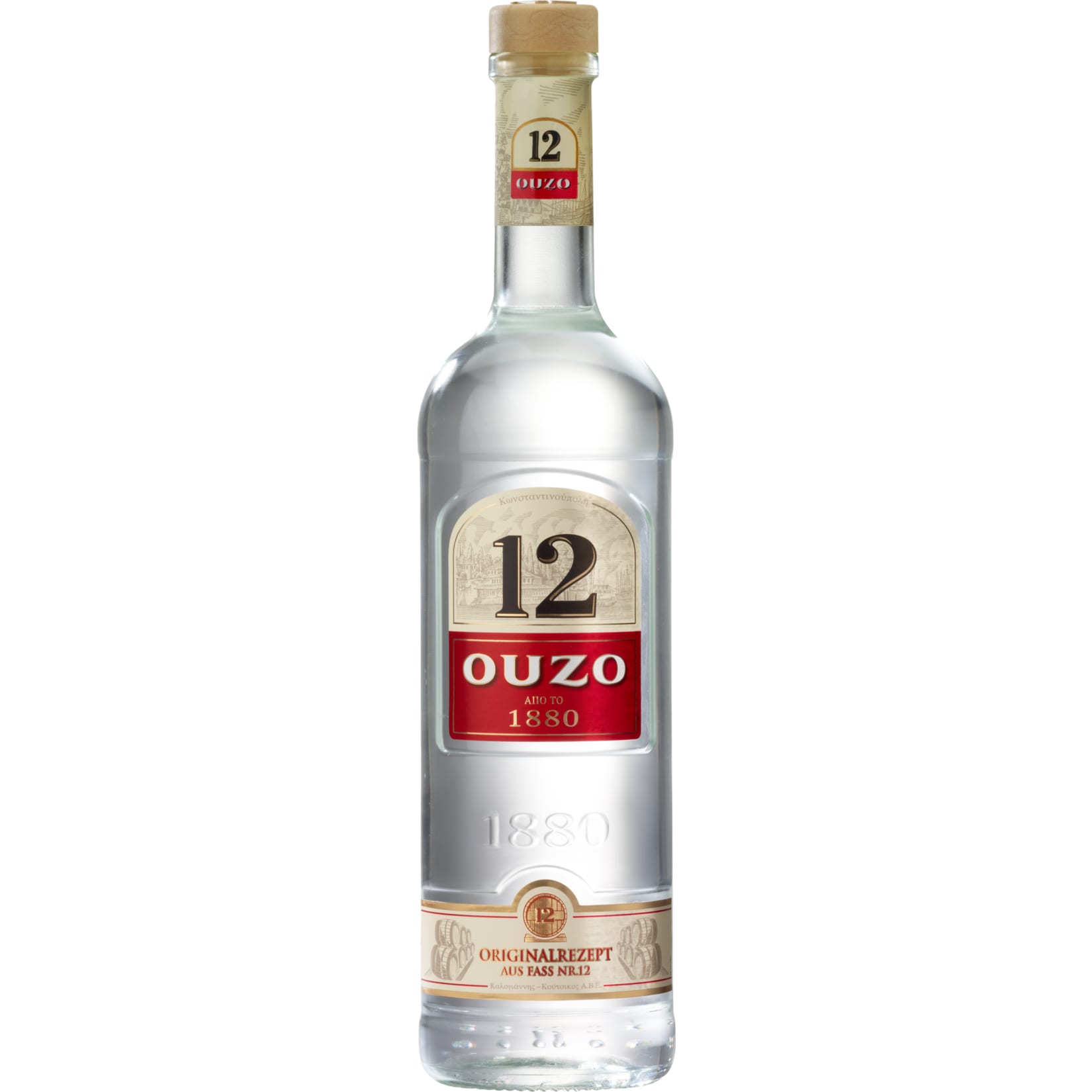 12 Ouzo 38,0 % vol 0,7 Liter