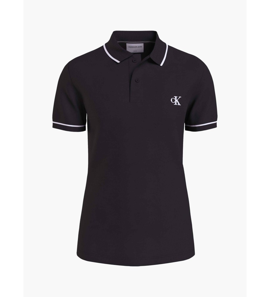 Polo Slim preta da Calvin Klein