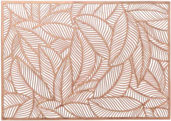 Unique living placemat Nissa brons 30 x 45 cm