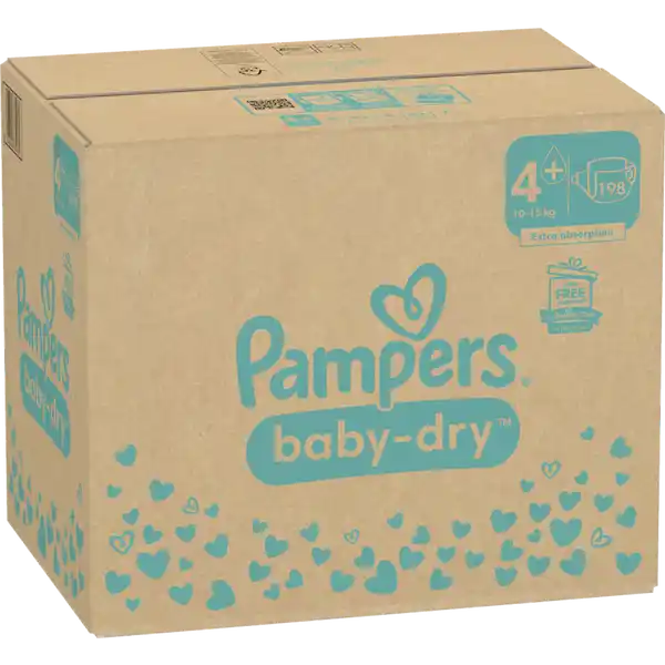 Baby Dry Windeln Gr.4+ (10-15kg) Monatsbox
