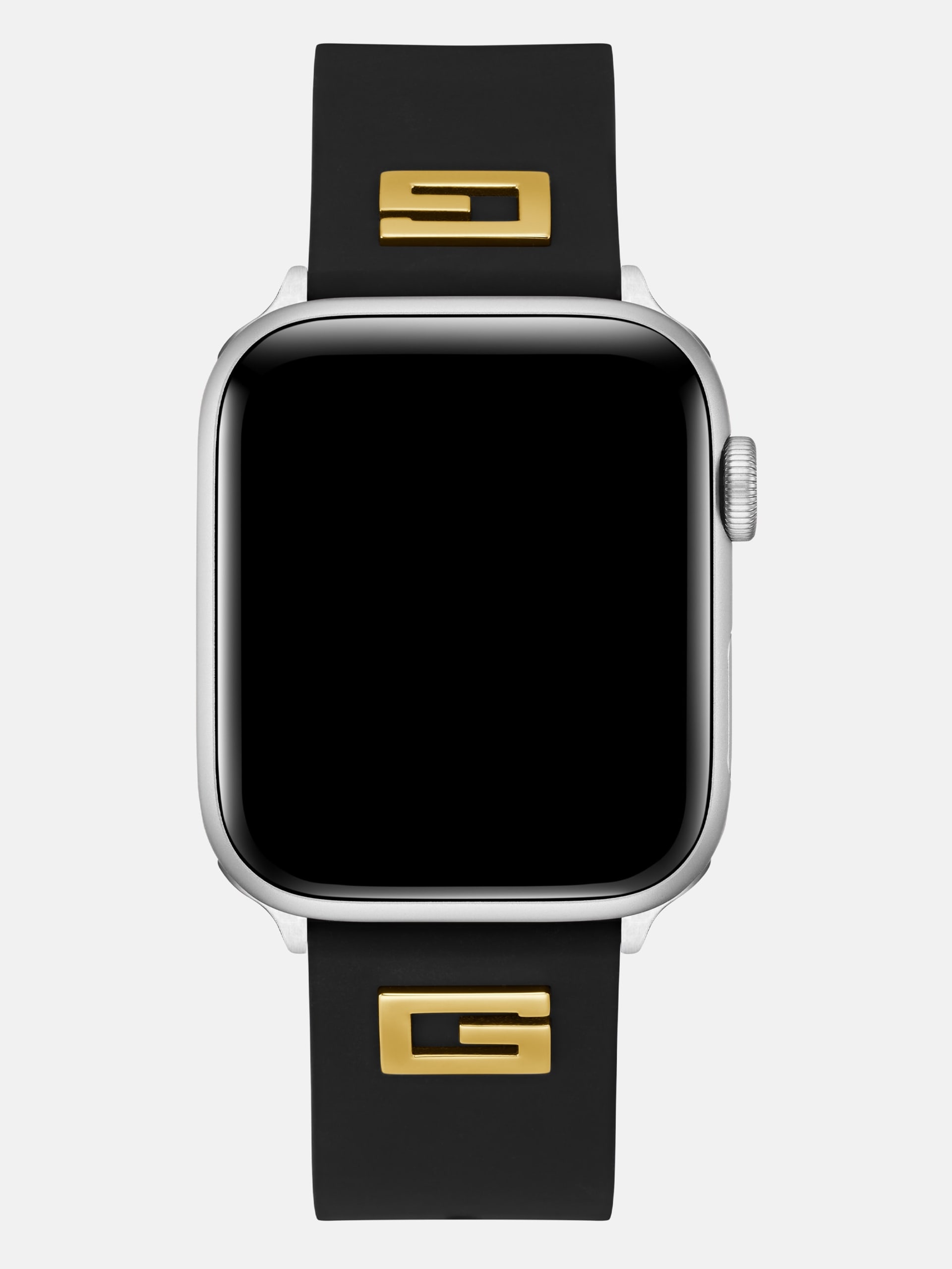Pulseira de silicone preta de 42 a 44 mm para Apple Watch®