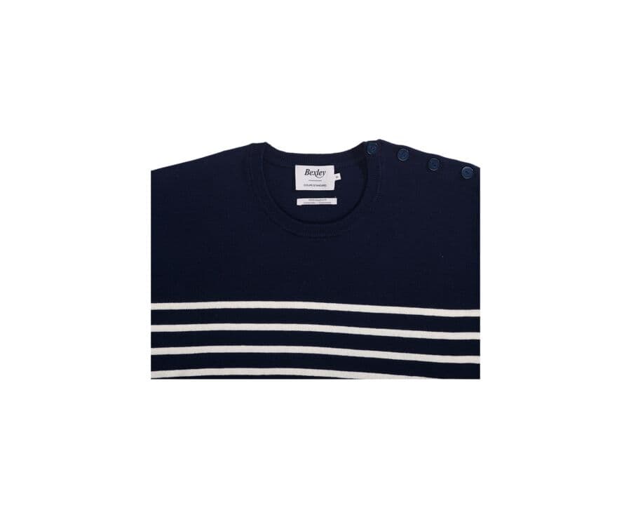 Pull Marin homme Marine et Ecru - CONIAK