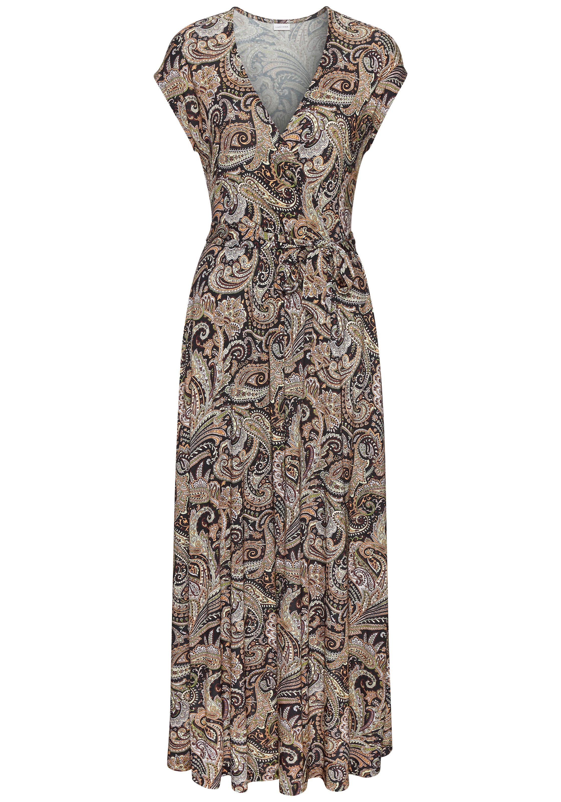 LASCANA Maxikleid mit Paisleydruck, weiche Viskoseware