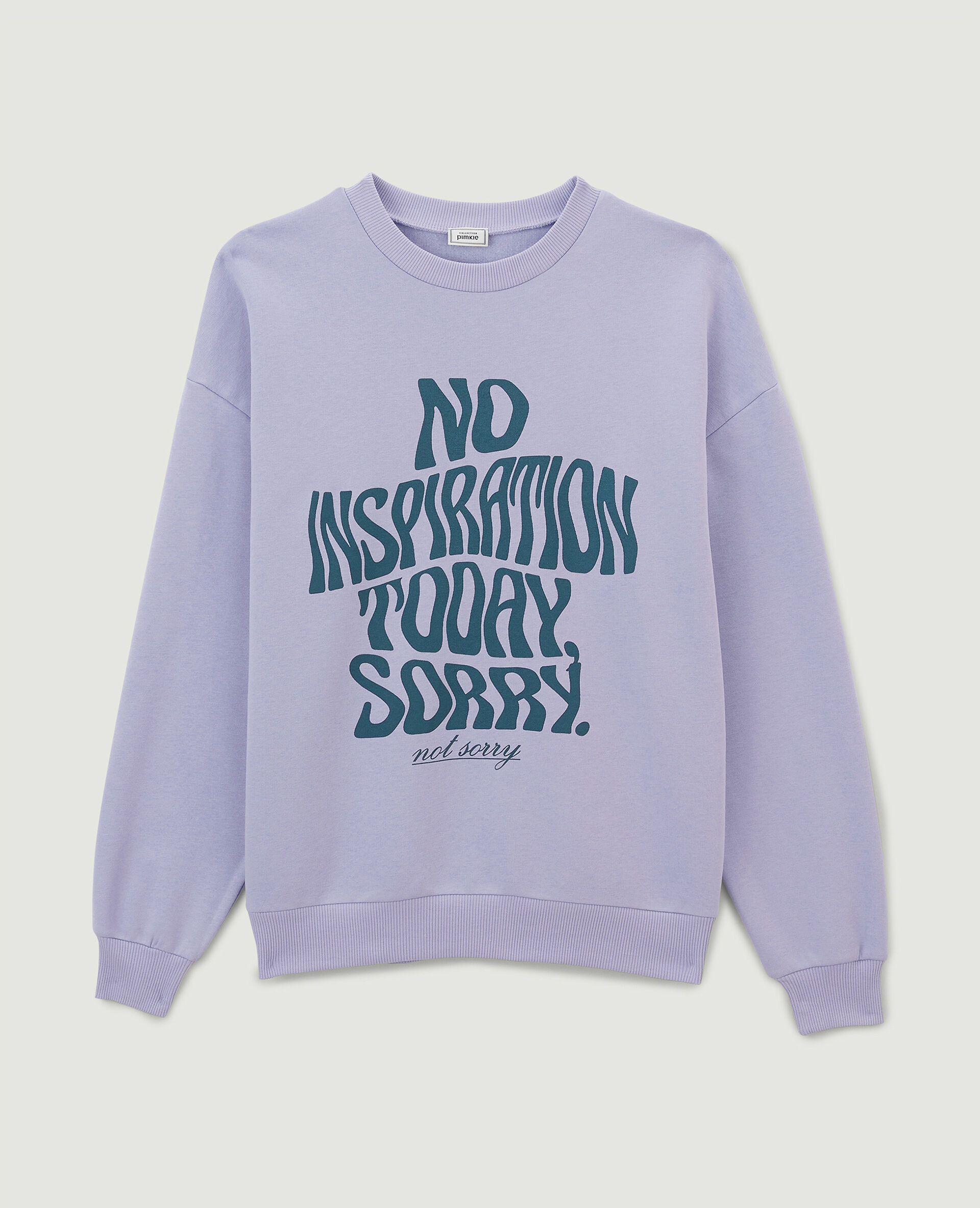 Sweat oversize col rond - Violet