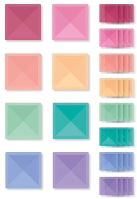 Connetix Magnetisk Byggekloss Pastel Square 40 Deler