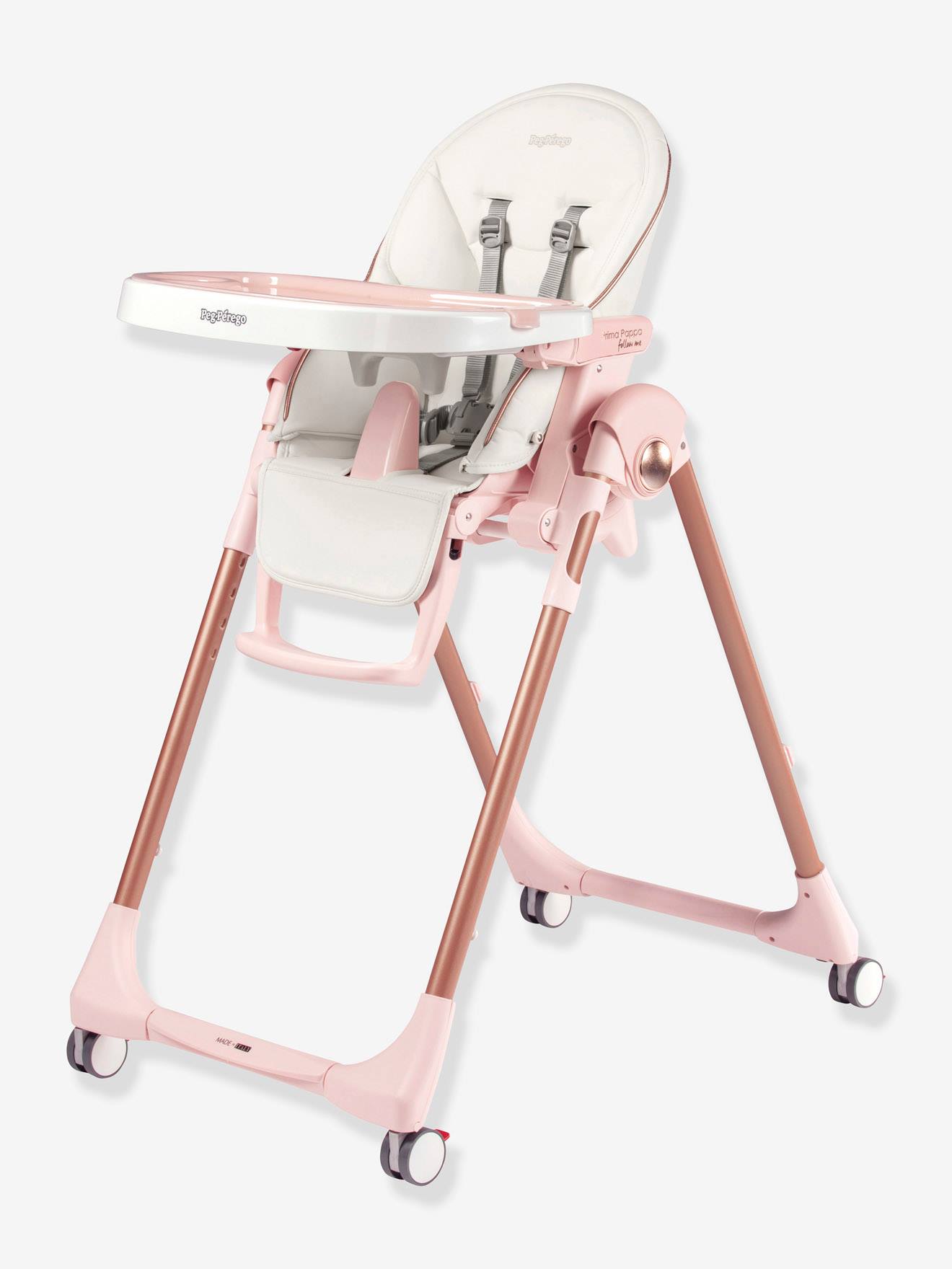 Cadeira Prima Pappa Follw Me PEG PREGO rosa claro bicolor/multicolorida