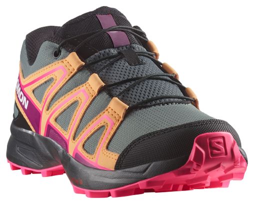 Chaussures Enfant Salomon Speedcross Junior Gris/Orange/Rose