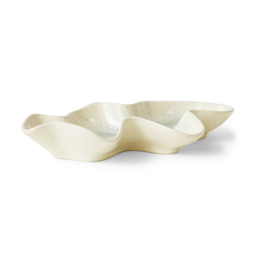 HKLIVING Shell serveerschaal - oyster