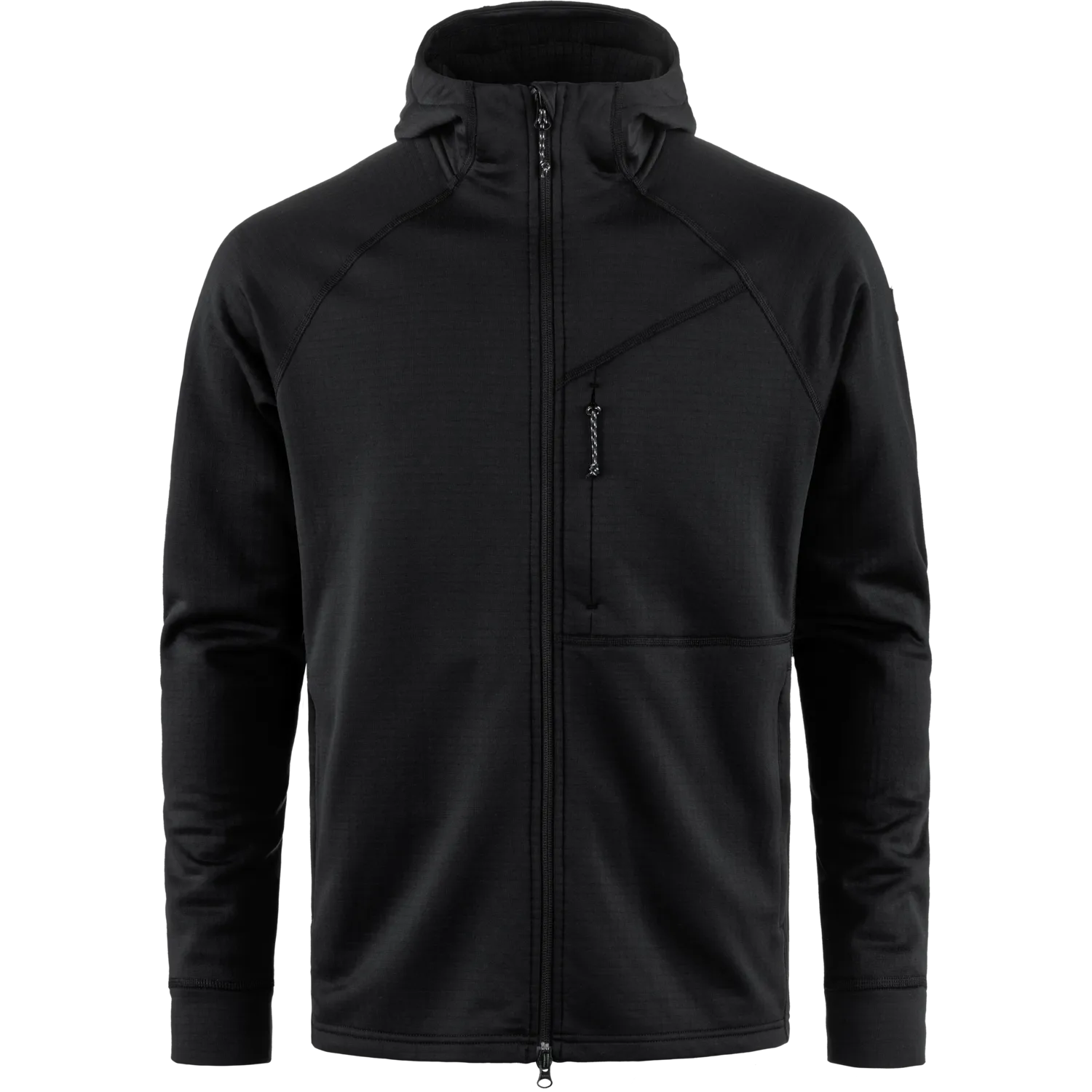 Fjällräven Men's Abisko Grid Fleece Hoodie Black