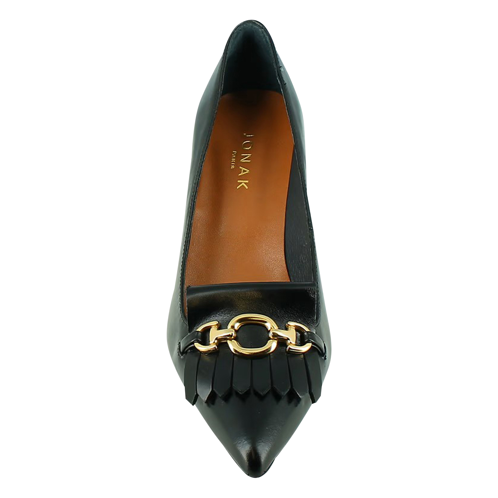 DELBA - Escarpins à mors en cuir | Noir