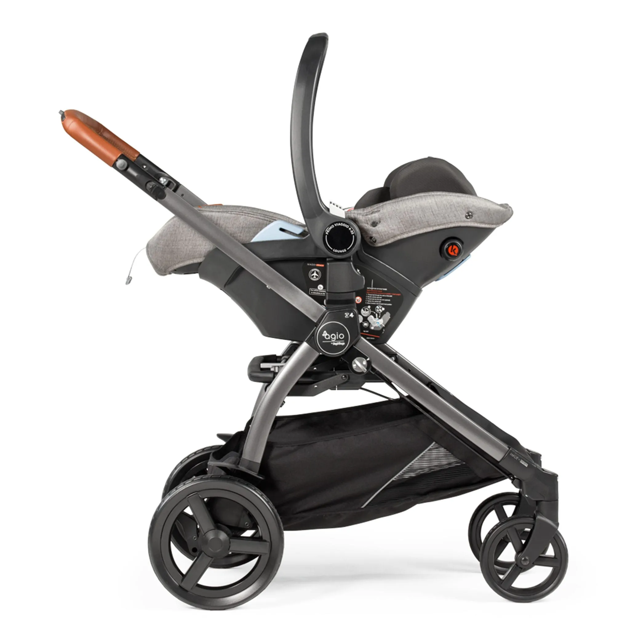 Peg Perego Siège d'Auto Primo Viaggio Lounge 4-35lb - Agio Gris