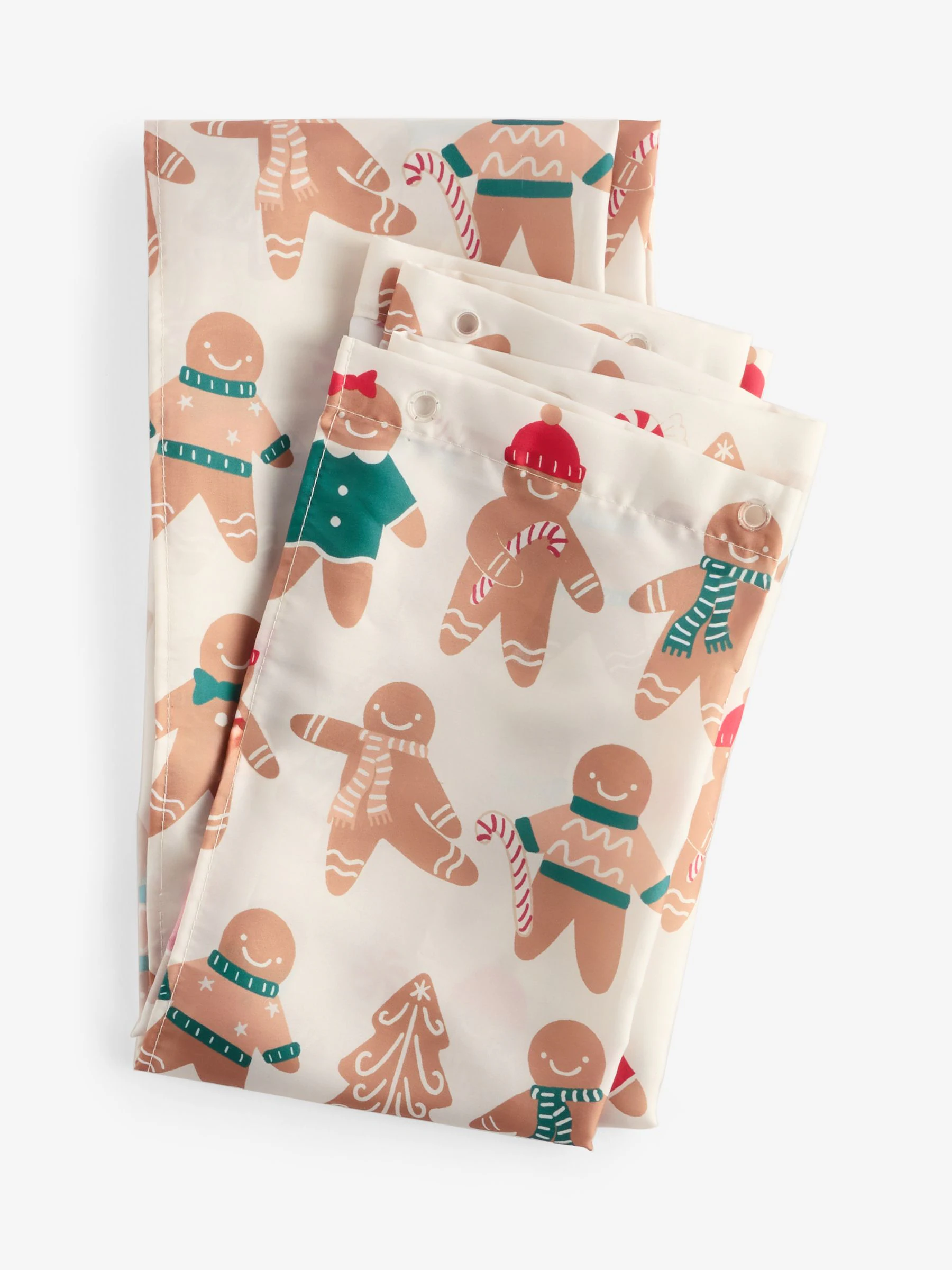 Kerstmis Gingerbread Douchegordijn