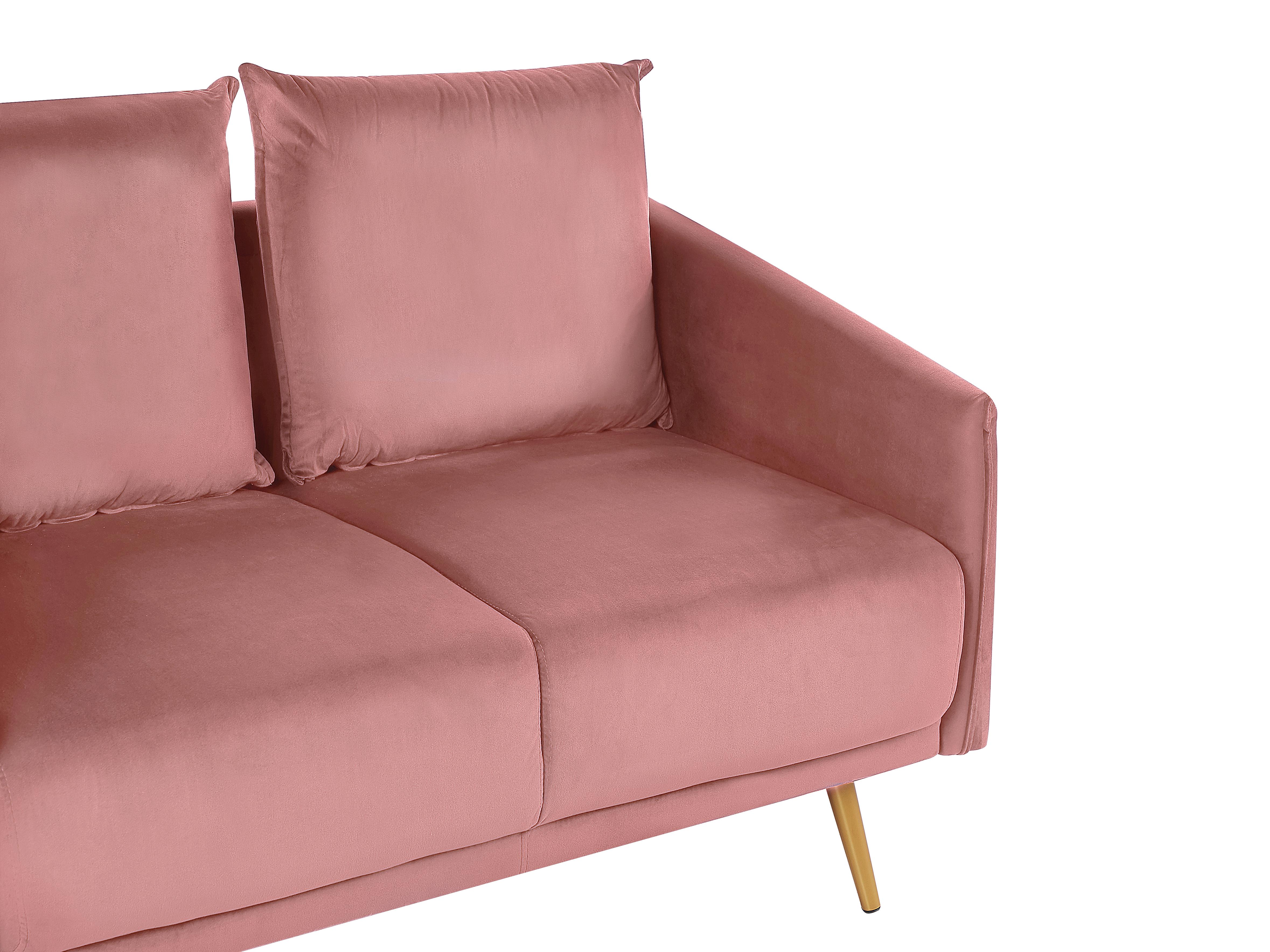 Bankenset 5-zits MAURA Fluweel Roze