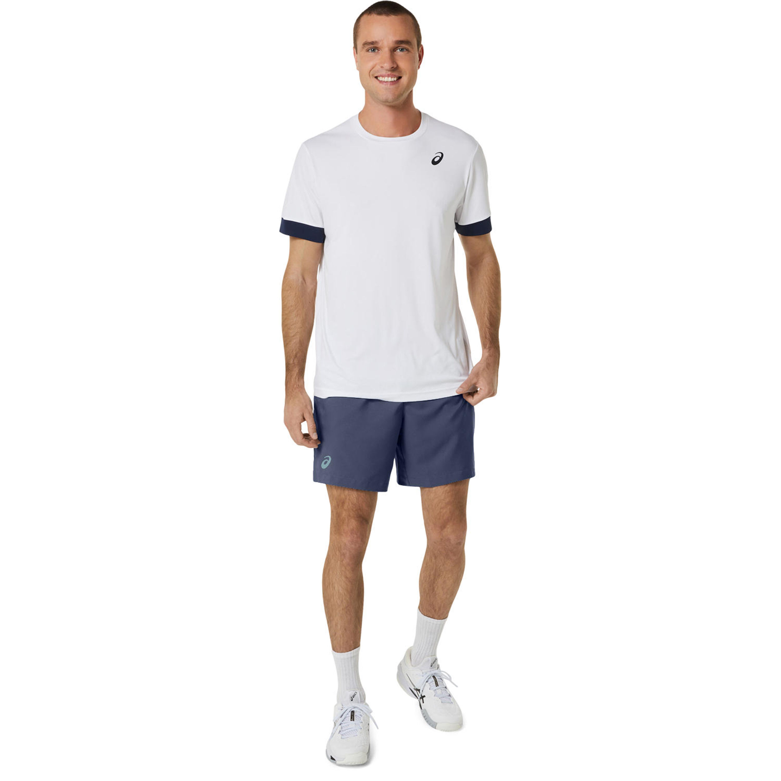 ASICS Court 7in Shorts Hommes - Bleu Foncé