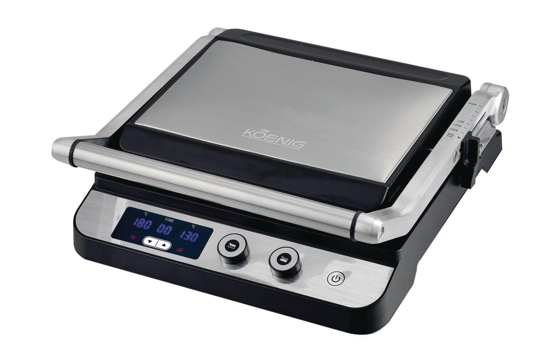 Multifunktionsgrill Digital B02317 1800 W<br>Kontakt- oder Tischgrill