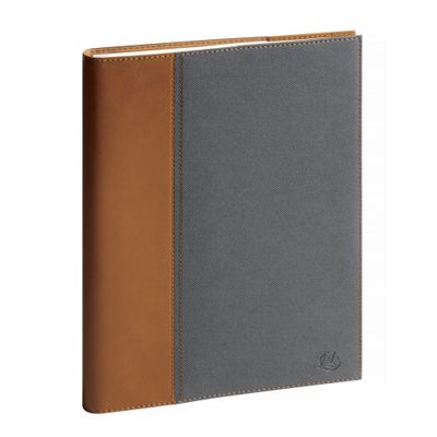 Exacompta Denim - Agenda 2025 - semainier - reliure à anneaux métalliques - 160 x 240 mm - papier ivoire - couverture grise