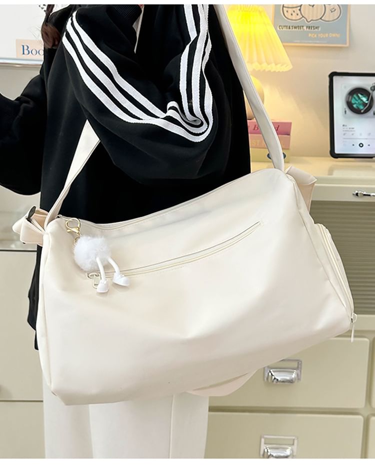 Hikuozy - Effen nylon crossbodytas