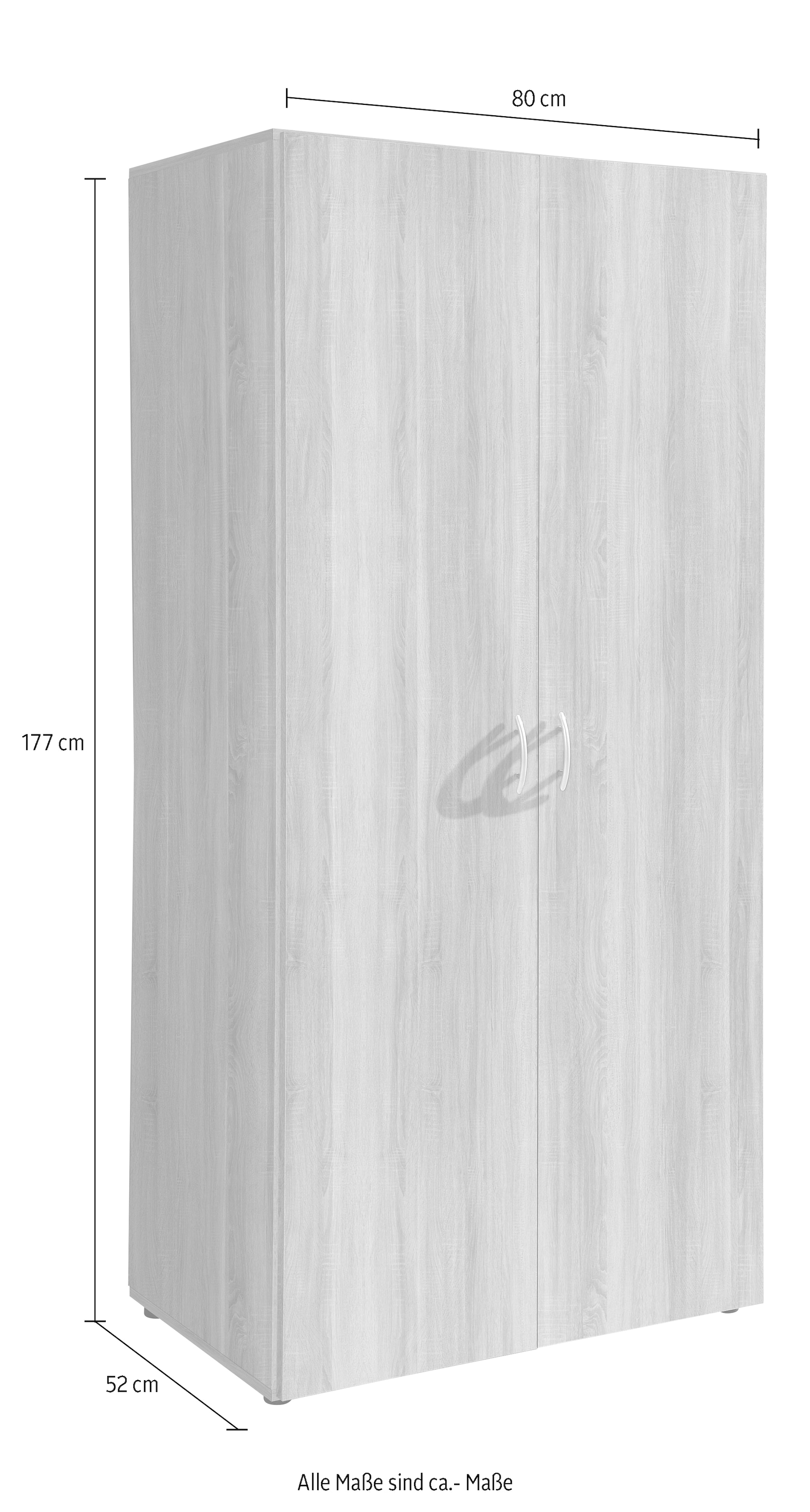 Schlafkontor Drehtürenschrank »Base Kleiderschrank Joe Garderobe Hochschrank Wäscheschrank« , Bega Schrank Schlafzimmer Bestseller