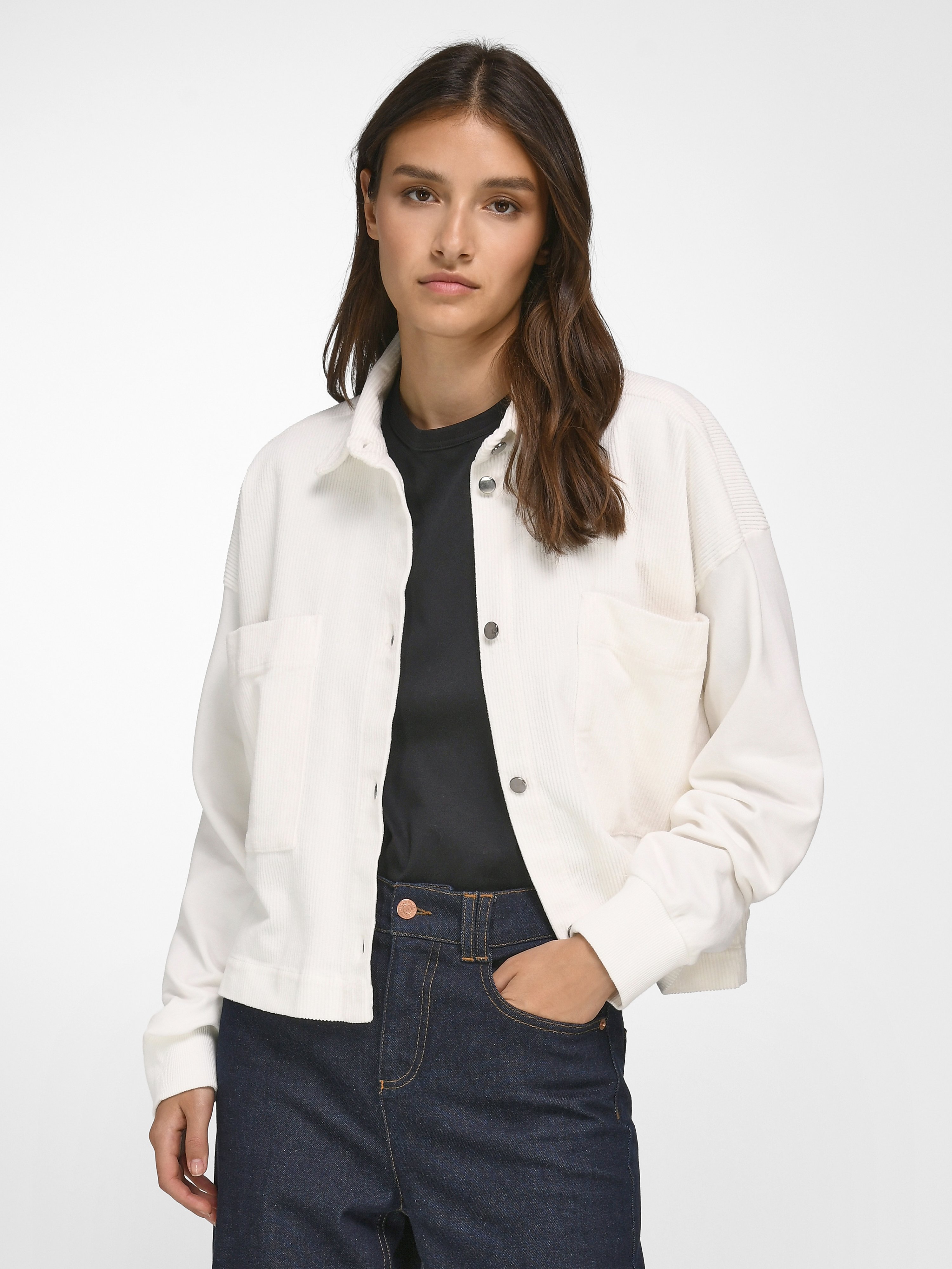 Jacke mit überschnittener Schulter