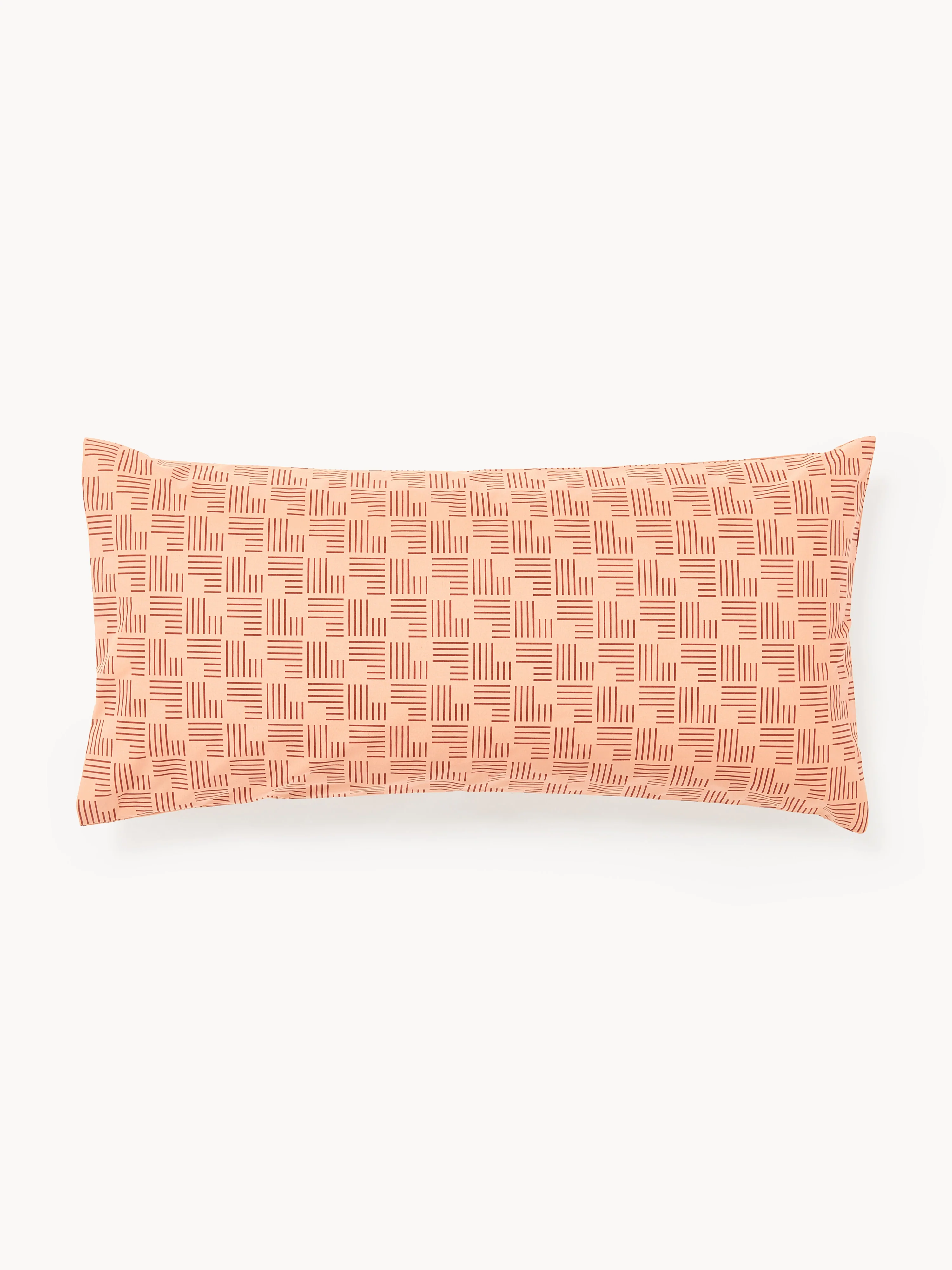 Katoenen perkal kussenhoes Inki met geometrische print